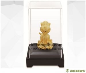 Quà Tặng Biểu Trưng Hổ Mạ Vàng 24K