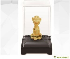 Quà Tặng Biểu Trưng Khỉ  Mạ Vàng 24K