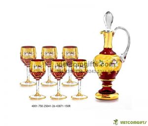 Quà Tặng Bộ Bình Ly Rượu Pha Lê Cao Cấp 4001-750-25041-26-43871-150R