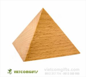 chặn giấy gỗ kim tự tháp