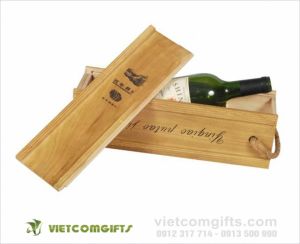 Hộp rượu gỗ theo yêu cầu