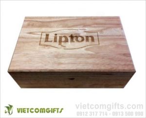 Hộp trà gỗ Lipton độc đáo