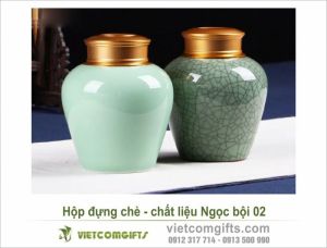 Hộp đựng chè - chất liệu Ngọc bội 02