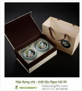 Hộp đựng chè - chất liệu Ngọc bội 04